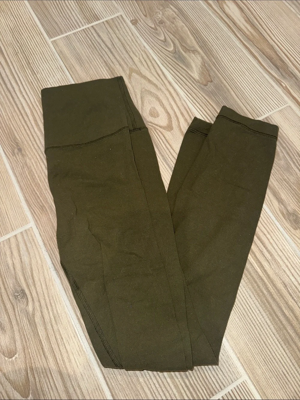 Olive green lululemon align leggings